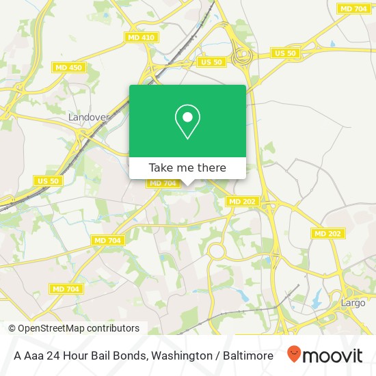 Mapa de A Aaa 24 Hour Bail Bonds