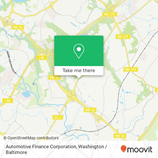 Mapa de Automotive Finance Corporation