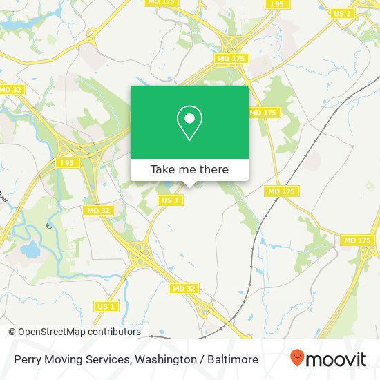 Mapa de Perry Moving Services