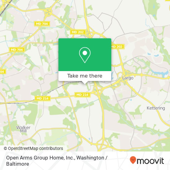 Open Arms Group Home, Inc. map