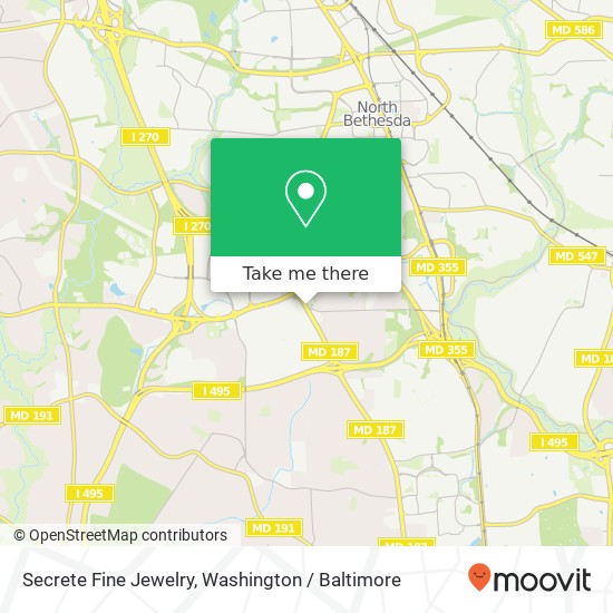 Secrete Fine Jewelry map