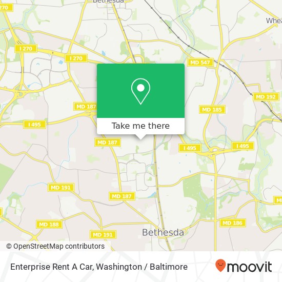 Mapa de Enterprise Rent A Car