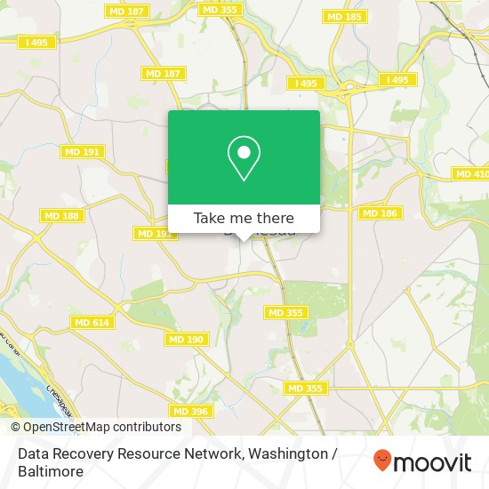 Data Recovery Resource Network map