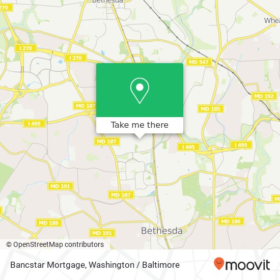 Mapa de Bancstar Mortgage