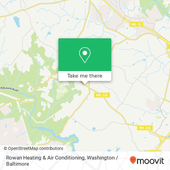 Mapa de Rowan Heating & Air Conditioning