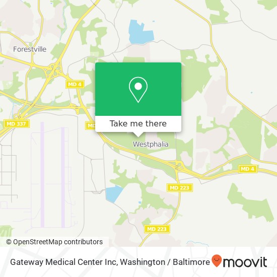 Gateway Medical Center Inc map