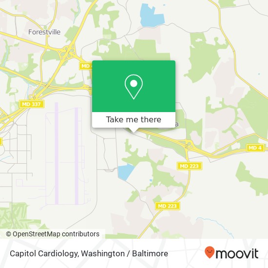 Capitol Cardiology map