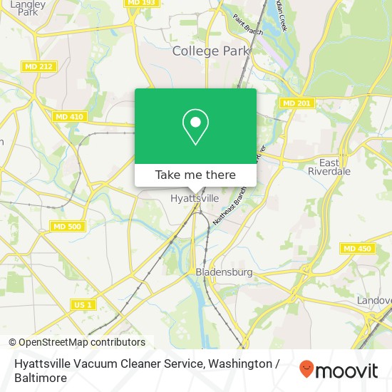 Hyattsville Vacuum Cleaner Service map