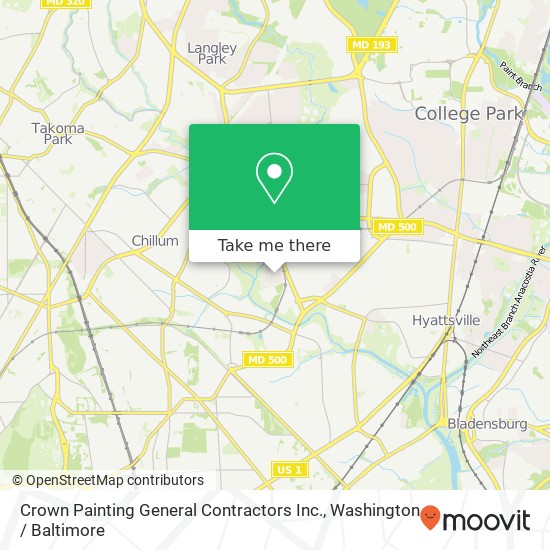 Crown Painting General Contractors Inc. map