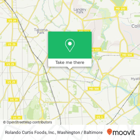 Rolando Curtis Foods, Inc. map