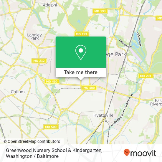 Mapa de Greenwood Nursery School & Kindergarten