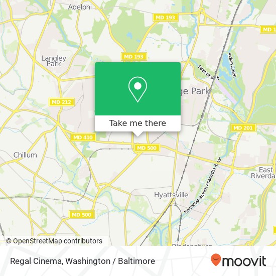 Mapa de Regal Cinema