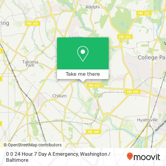 Mapa de 0 0 24 Hour 7 Day A Emergency