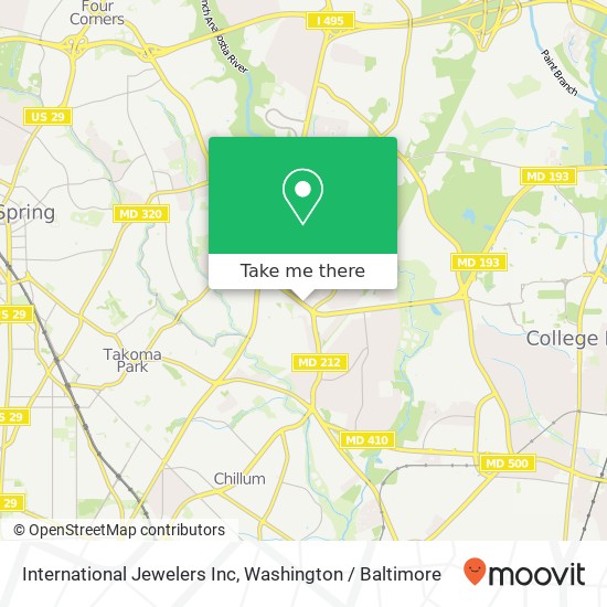 International Jewelers Inc map