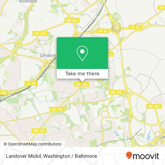 Mapa de Landover Mobil