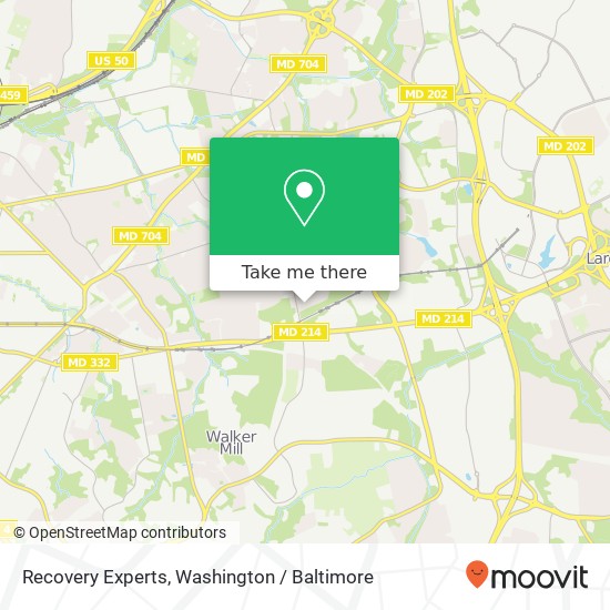 Recovery Experts map