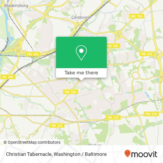 Mapa de Christian Tabernacle