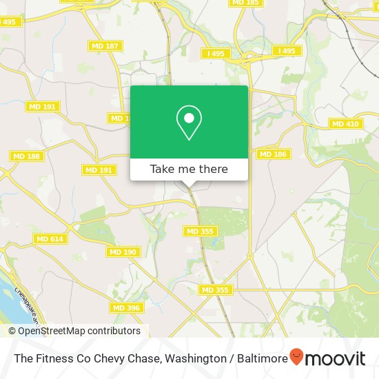 The Fitness Co Chevy Chase map