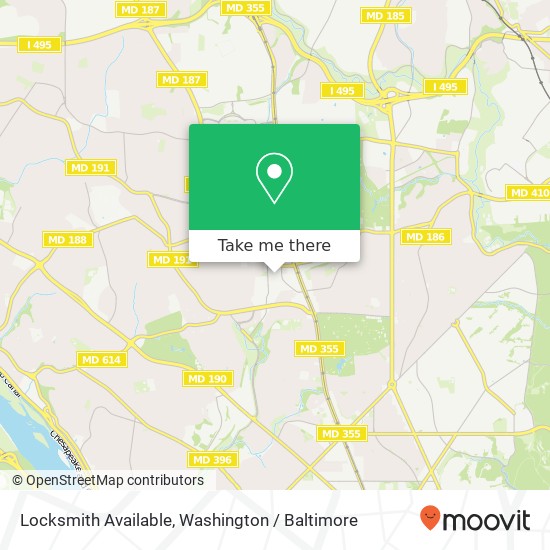 Locksmith Available map