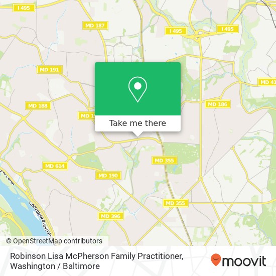 Robinson Lisa McPherson Family Practitioner map