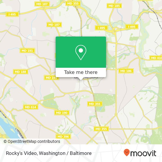 Rocky's Video map