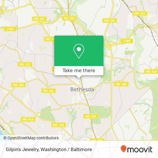 Gilpin's Jewelry map