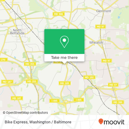 Bike Express map