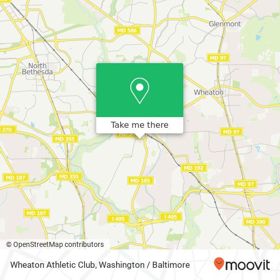 Wheaton Athletic Club map