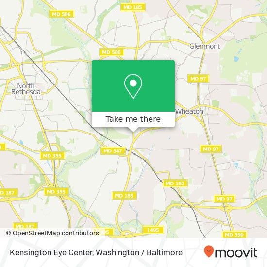 Kensington Eye Center map