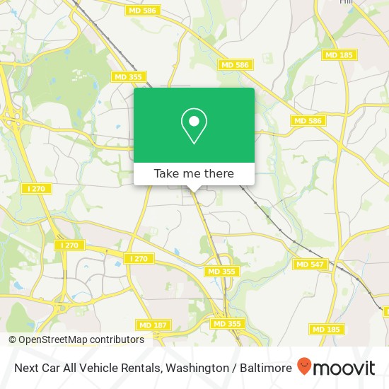 Next Car All Vehicle Rentals map