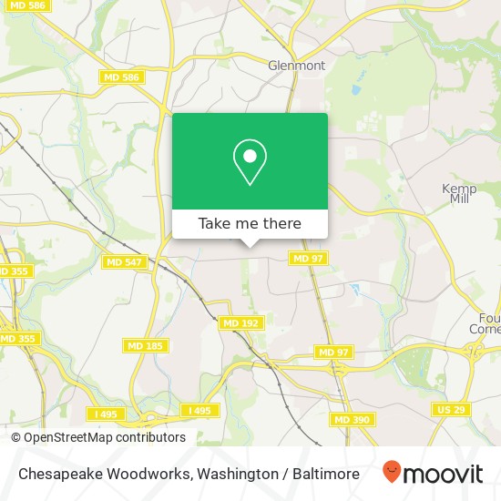 Mapa de Chesapeake Woodworks