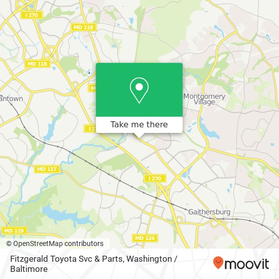 Fitzgerald Toyota Svc & Parts map