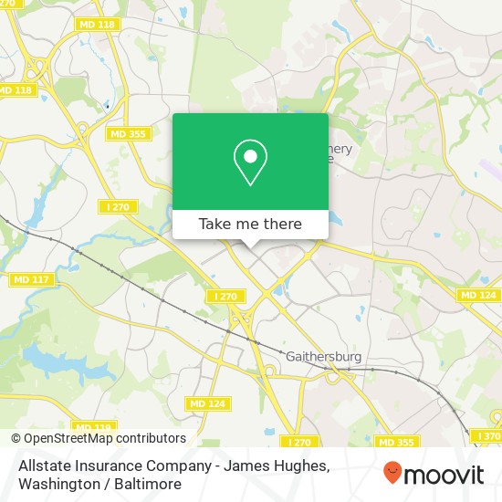 Mapa de Allstate Insurance Company - James Hughes