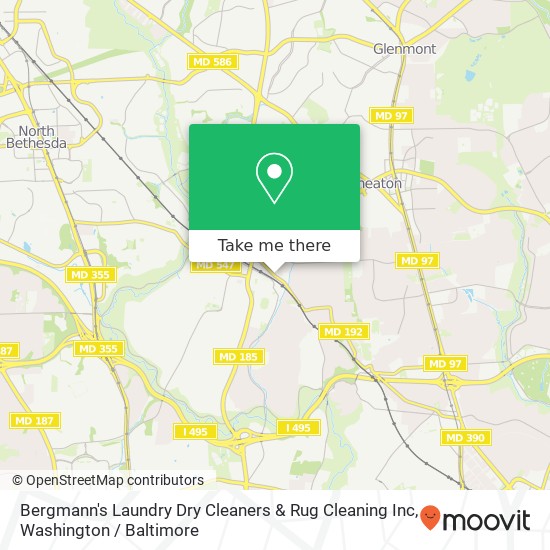 Mapa de Bergmann's Laundry Dry Cleaners & Rug Cleaning Inc