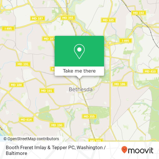 Mapa de Booth Freret Imlay & Tepper PC