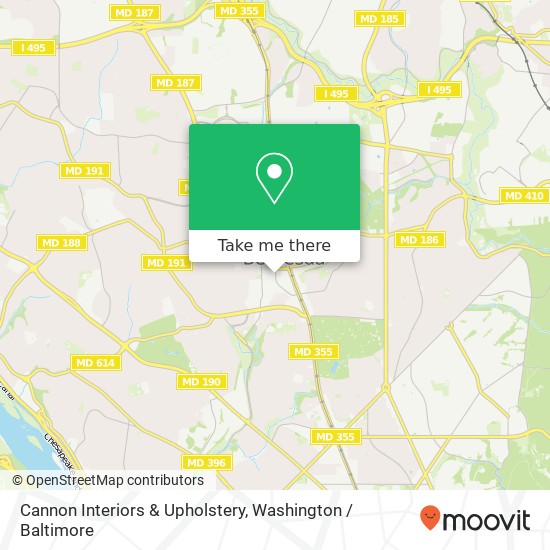 Cannon Interiors & Upholstery map