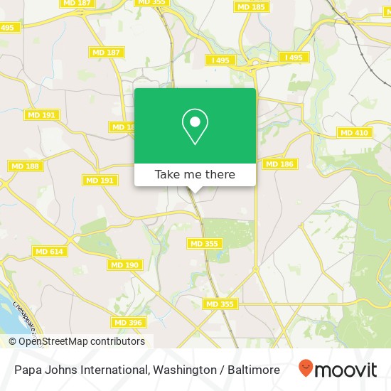 Papa Johns International map