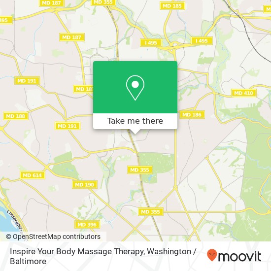 Inspire Your Body Massage Therapy map