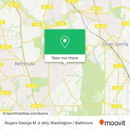 Mapa de Rogers George M Jr Atty