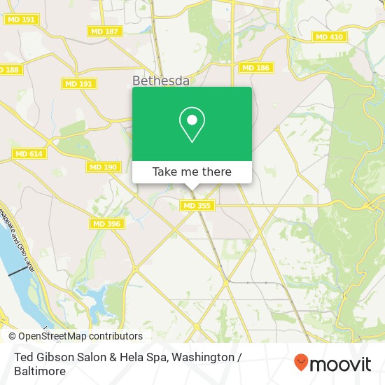 Ted Gibson Salon & Hela Spa map