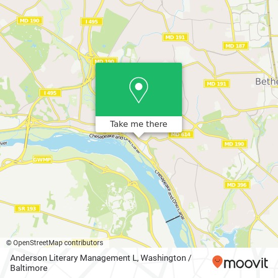 Mapa de Anderson Literary Management L