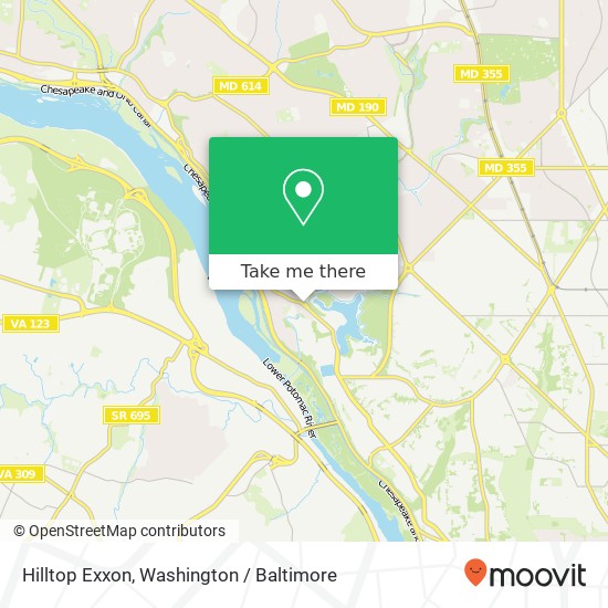Mapa de Hilltop Exxon