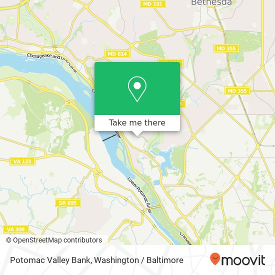 Potomac Valley Bank map