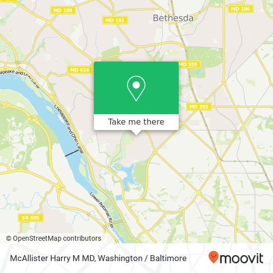 McAllister Harry M MD map