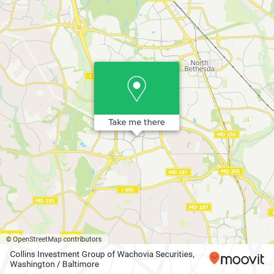 Mapa de Collins Investment Group of Wachovia Securities