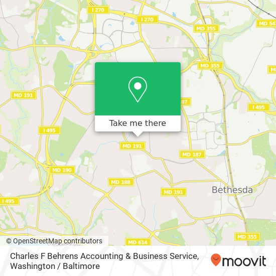 Mapa de Charles F Behrens Accounting & Business Service