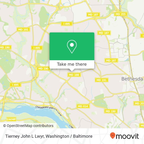 Mapa de Tierney John L Lwyr