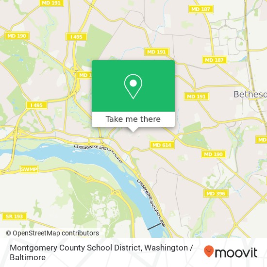 Montgomery County School District map