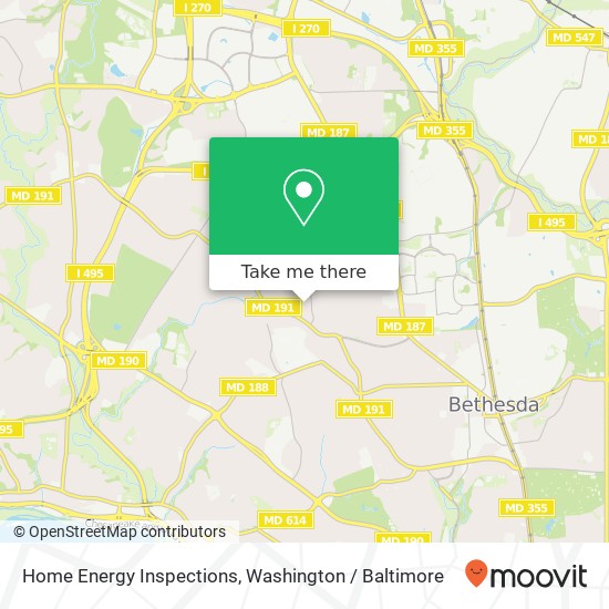 Mapa de Home Energy Inspections