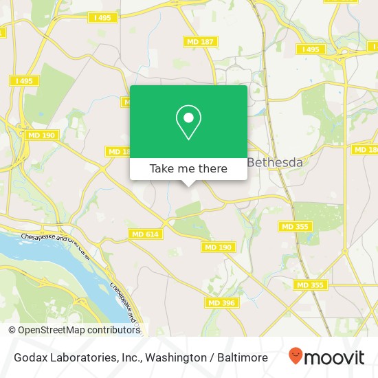 Mapa de Godax Laboratories, Inc.